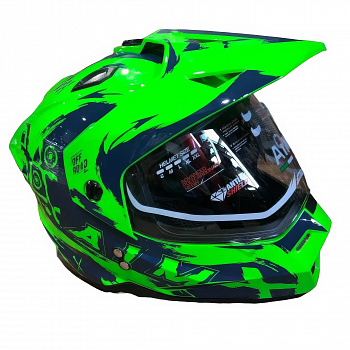 Шлем детский AiM JK802Y Green-Blue