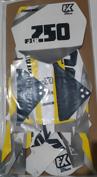 Наклейки белые FXR250