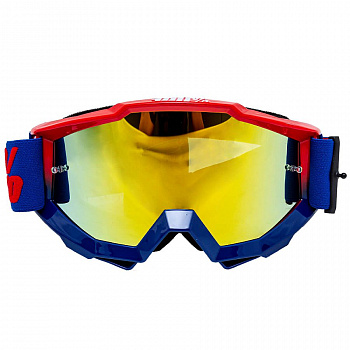 1560561-952-6546 Очки для мотокросса 100% (Replica) синий-красный зеркальная линза