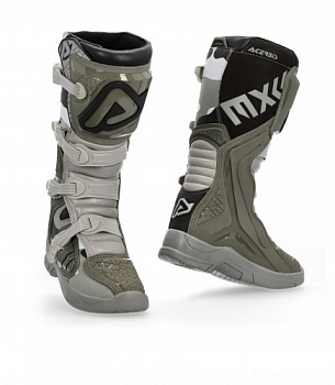 Мотоботы кроссовые Acerbis X-TEAM Brown-Grey