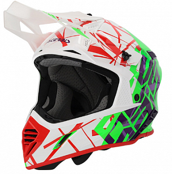 Шлем Acerbis X-TRACK 22-06 Green-White ,  L