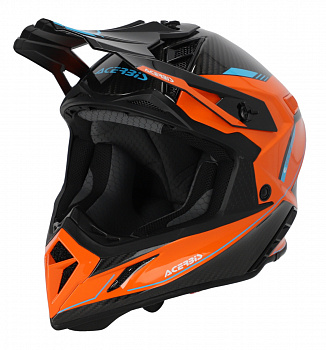 Шлем Acerbis STEEL CARBON 22-06 Orange-Black ,  L