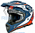 Шлем Kioshi TR мотард (JT1) (Синий/ Оранжевый/ Белый, S, 100100-16)