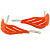 Защита рук (пара) HP15 оранжевые армированные SM-PARTS 