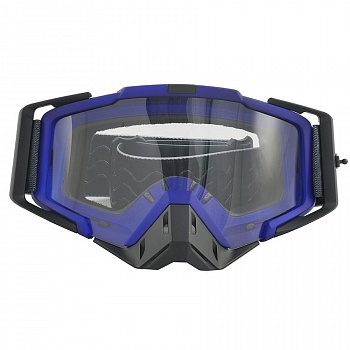 1560506-952-6606 Очки для мотокросса ATAKI SELECT прозрачная линза (синий)