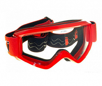 Очки для мотокросса детские ATAKI HB-115 (красный глянцевый)