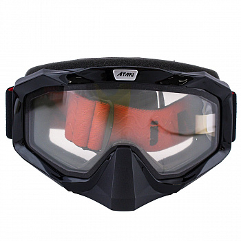 Очки мотокрос-снегоход (двойное стекло) ATAKI HB-811 (белый глянцевый)