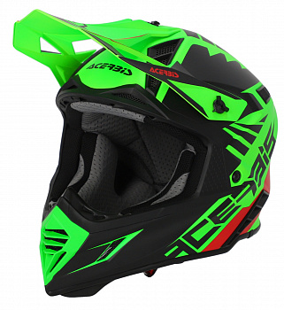 Шлем Acerbis X-TRACK 22-06 Fluo-Green-Black, L