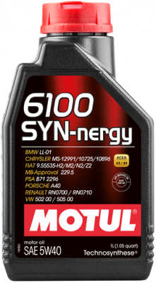 MOTUL 6100 SYN-NERGY 5W40 (5л) VN Technosynthese моторное масло