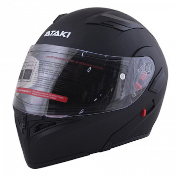 Шлем модуляр ATAKI JK902 Solid, (черный матовый, L)