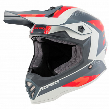 Шлем детский Acerbis IMPACT STEEL JUNIOR Red-Grey ,  S (47-48)