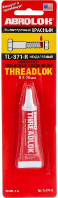 ABRO Закрепитель резьбы красный сильный (6 мл)
