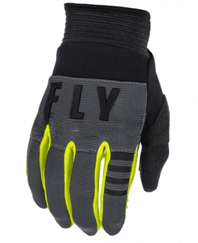 140126-956-4924 Перчатки FLY RACING F-16 (2022) (серый-черный-Hi-Vis желтый, 1)