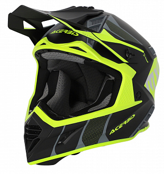 Шлем Acerbis X-TRACK 22-06 Black-Fluo-Yellow ,  L