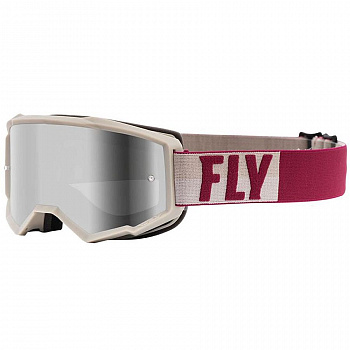 140126-604-7317 Очки для мотокросса детские FLY RACING ZONE (2021) (серый-бордовый)