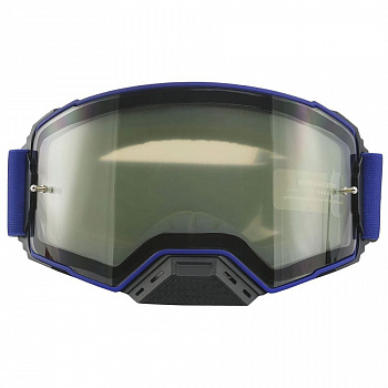 1560506-952-7697 Очки для мотокросса ATAKI PRIME двойная магнитная прозрачная линза (синий)