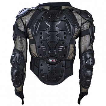 Черепаха защитная ATAKI SC-P114 (черный, 2XL)  вид сзади