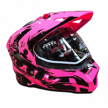 Шлем детский AiM JK802Y Pink-Black